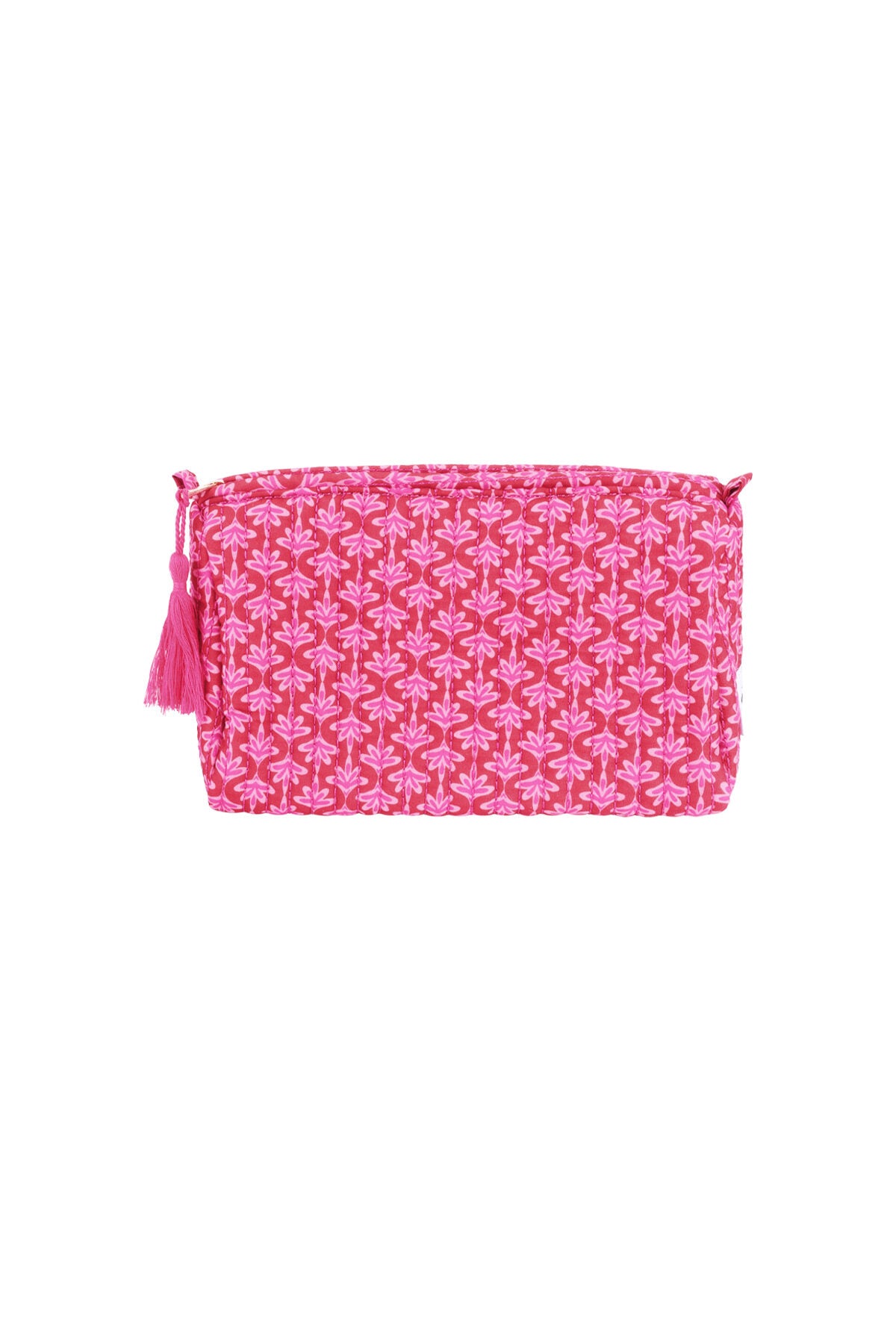 Mittelgroße Kosmetiktasche mit Blumenmuster – Beauty Bag
