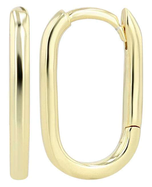 925/ - Echt Silber Creole, vergoldet - afHandmade