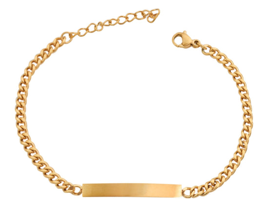 Armband mit Gravur, personalisiertes Armband, Edelstahlarmband für Damen und Herren - afHandmade