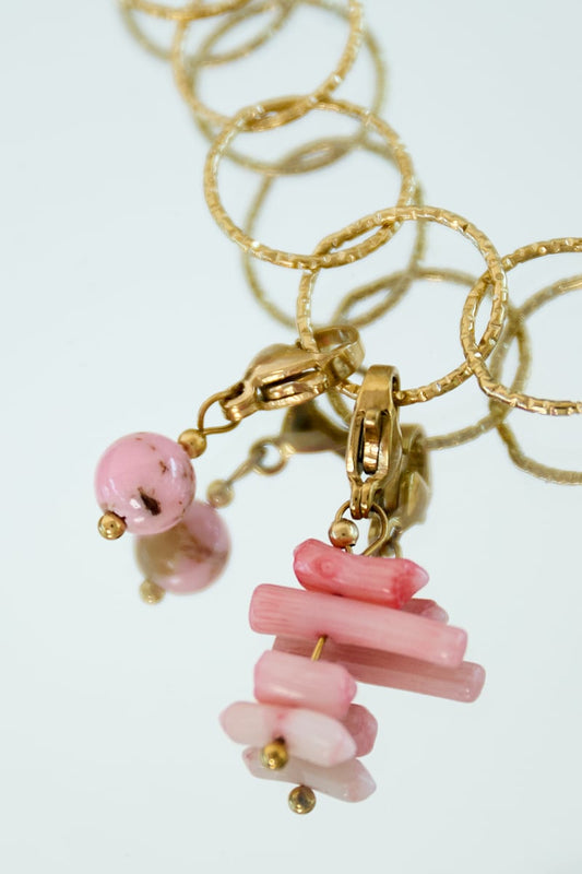 Blush Tropfen Schmuck Charm - afHandmade