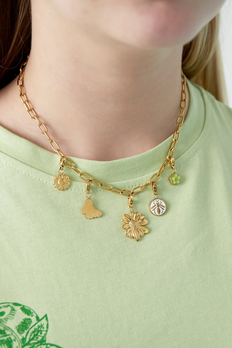 DIY - Halskette mit Blumenmotiv - Mix and Match Kette - afHandmade