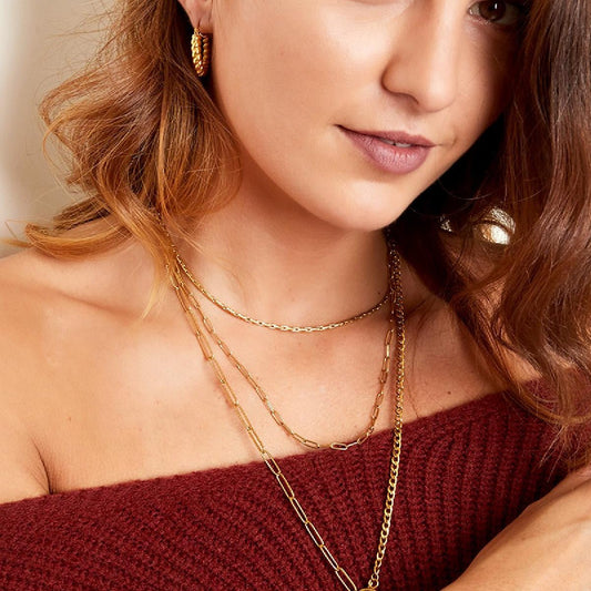 Doppelte Halskette – Feine Halskette & Gliederkette (40–70 cm) - afHandmade