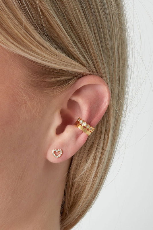 Ear Cuff mit kleinen Steinchen - afHandmade