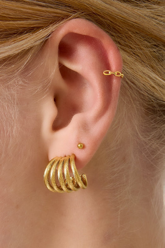 Ear Cuff mit kleiner Kette – schlicht & chic - afHandmade