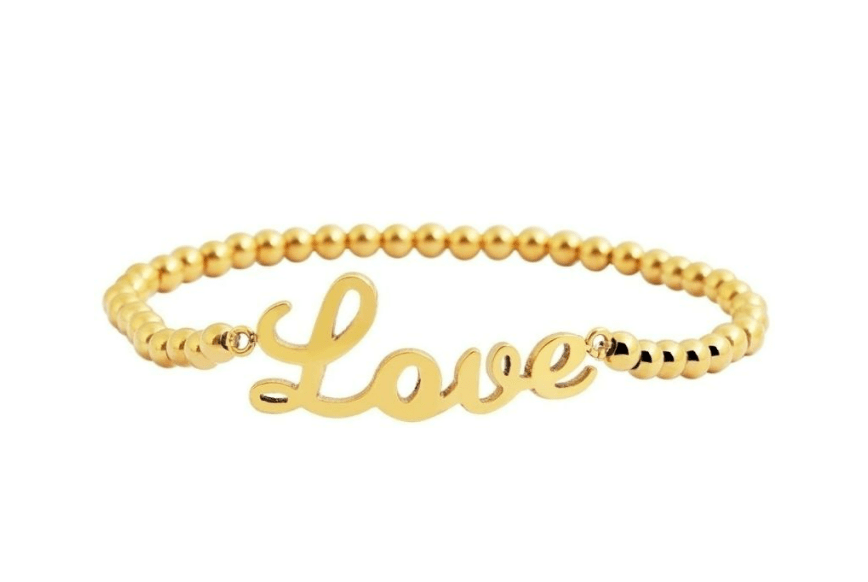 Edelstahlarmband für Damen "Love" - afHandmade