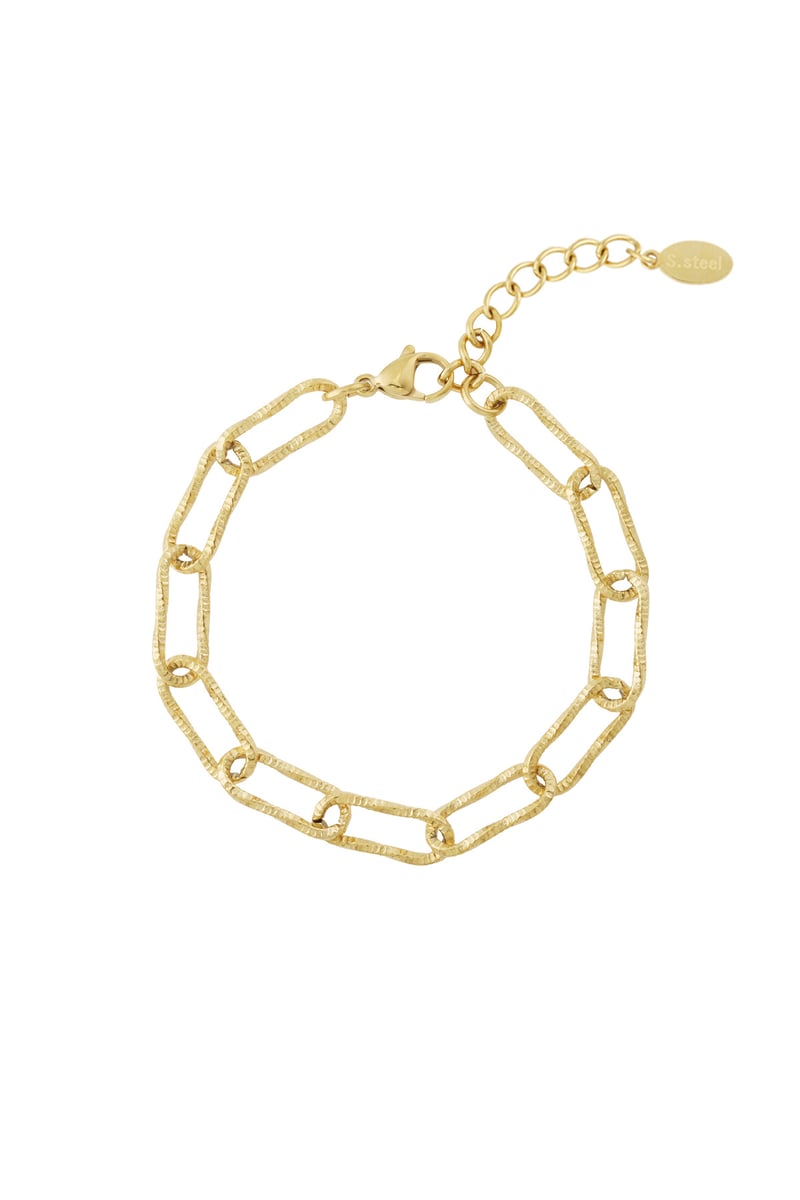 Edelstahlarmband in unregelmäßiger Form – Modern & Elegant - Damenschmuck - afHandmade