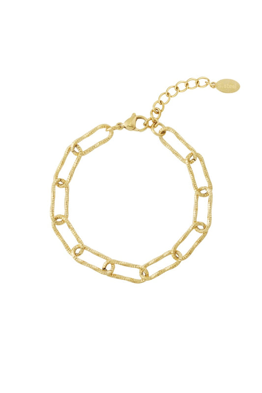 Edelstahlarmband in unregelmäßiger Form – Modern & Elegant - Damenschmuck - afHandmade