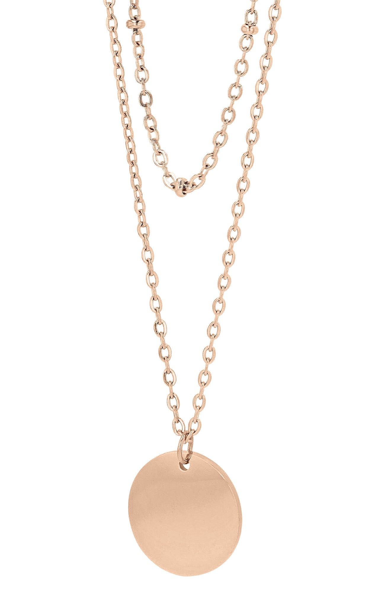 Edelstahlkette mit Wunschgravur, 43+5 cm - afHandmade