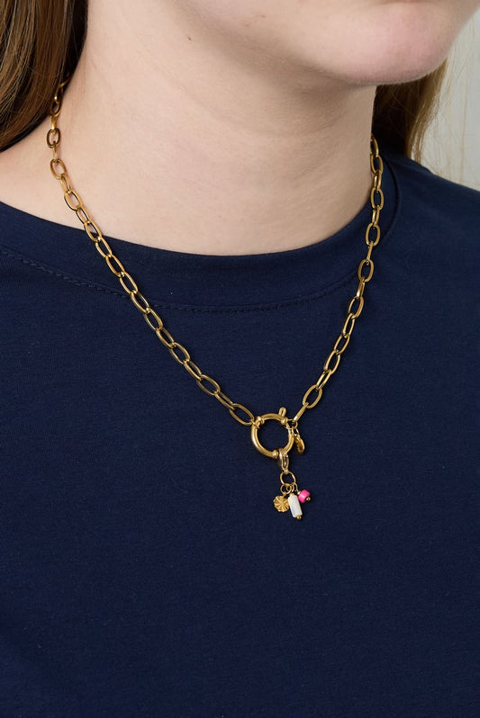 Goldene Knotenkette für Charms - afHandmade