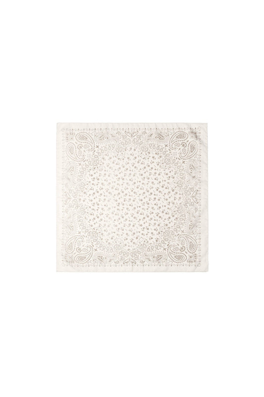 Heller Sommerschal mit Blumenmuster – Florales Halstuch & Taschenaccessoire 70 x 70 cm - afHandmade