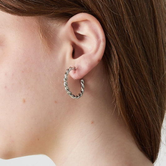 Luxuriöse gedrehte Creolen - Clip - Ohrringe - afHandmade