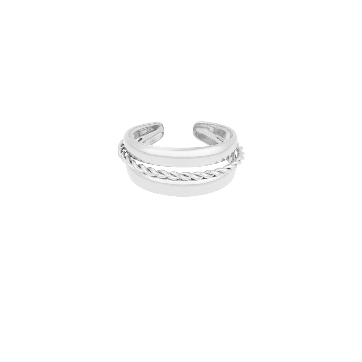 Mehrlagiger Spiralring Edelstahl verstellbar – wasserfester Statement Ring Damen - afHandmade