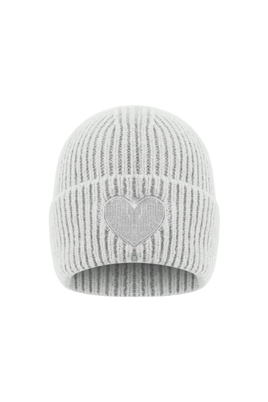 Mütze für Damen in vielen Farben mit Herzaufdruck - afHandmade