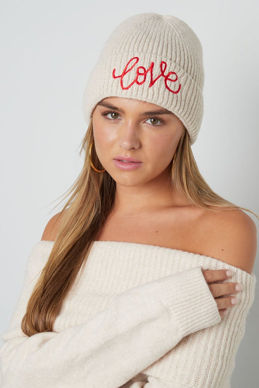 Mütze mit Aufdruck love - afHandmade