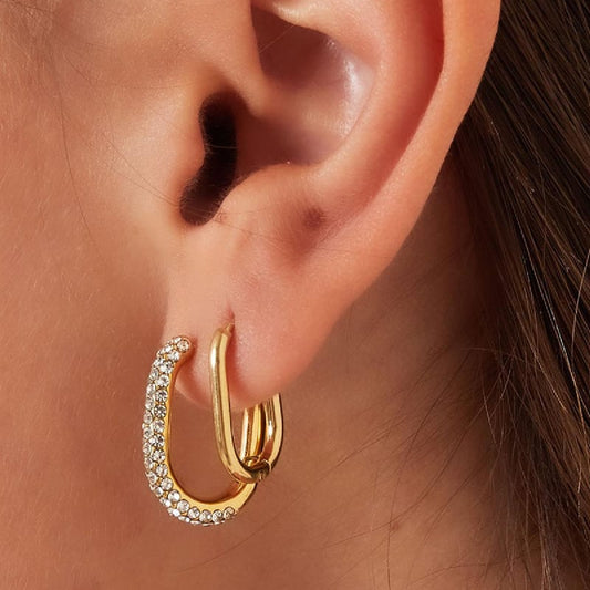 Ovale Creolen aus Edelstahl - afHandmade