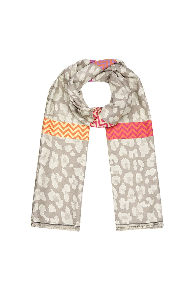 Panther - Schal mit farbigen Details - afHandmade