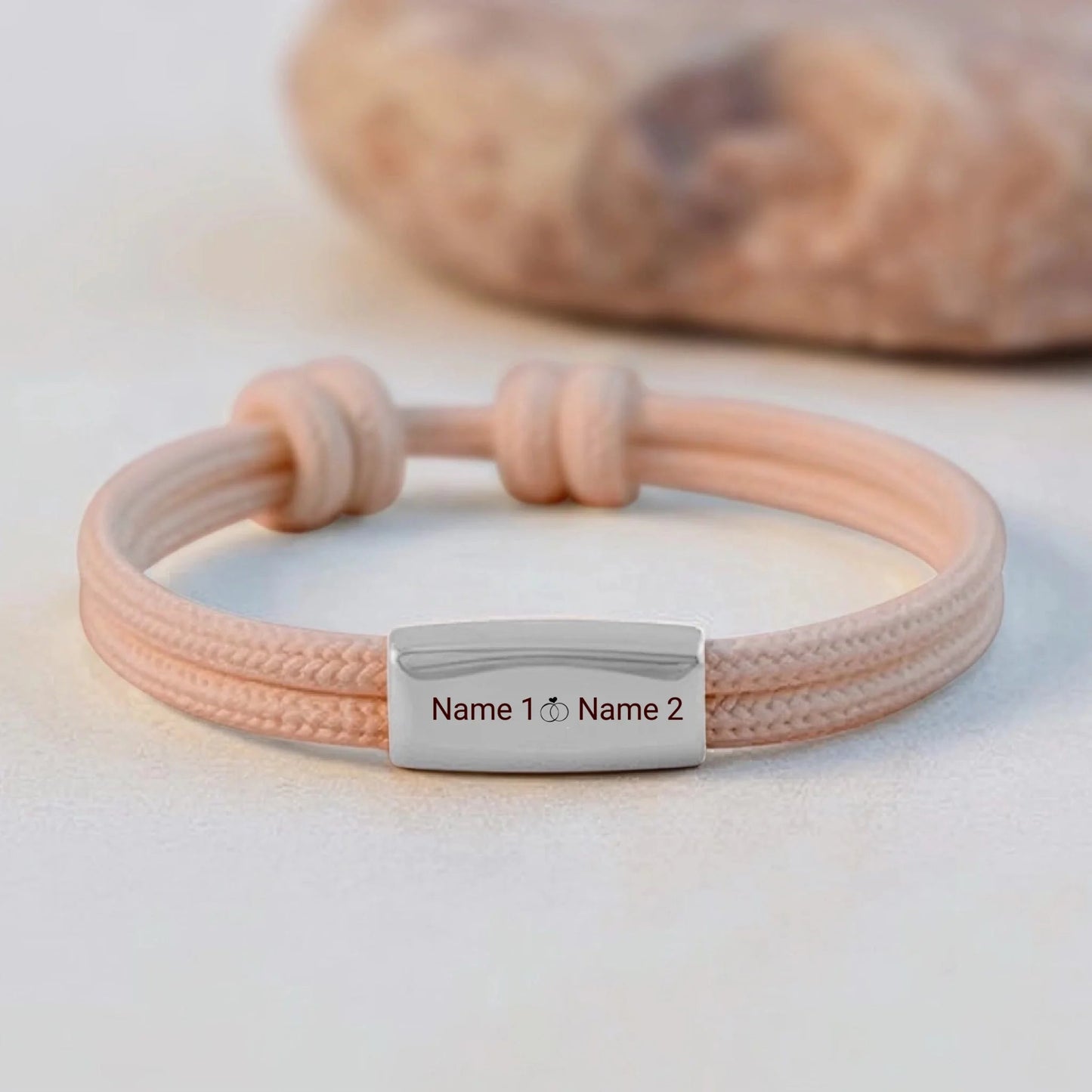 Personalisiertes Segeltau Armband mit deinem Namen und Symbol - afHandmade