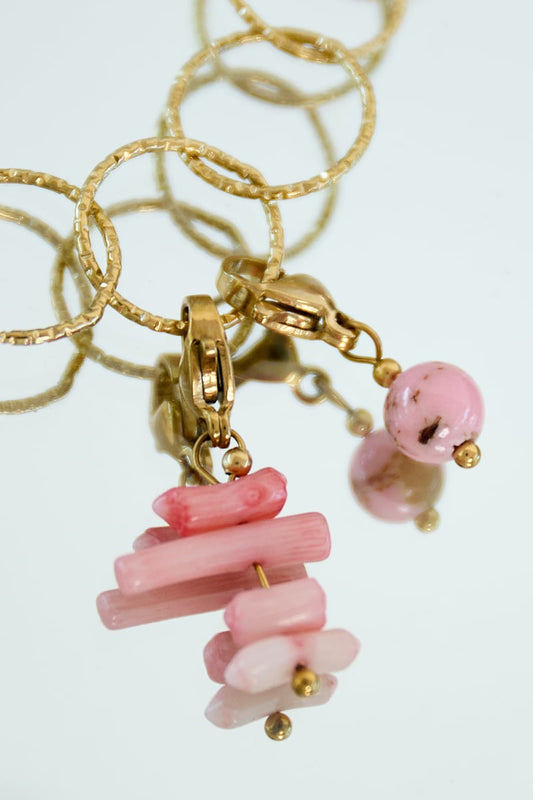 Rosa Schmuck DIY Charm - Mix and Match Anhänger - afHandmade