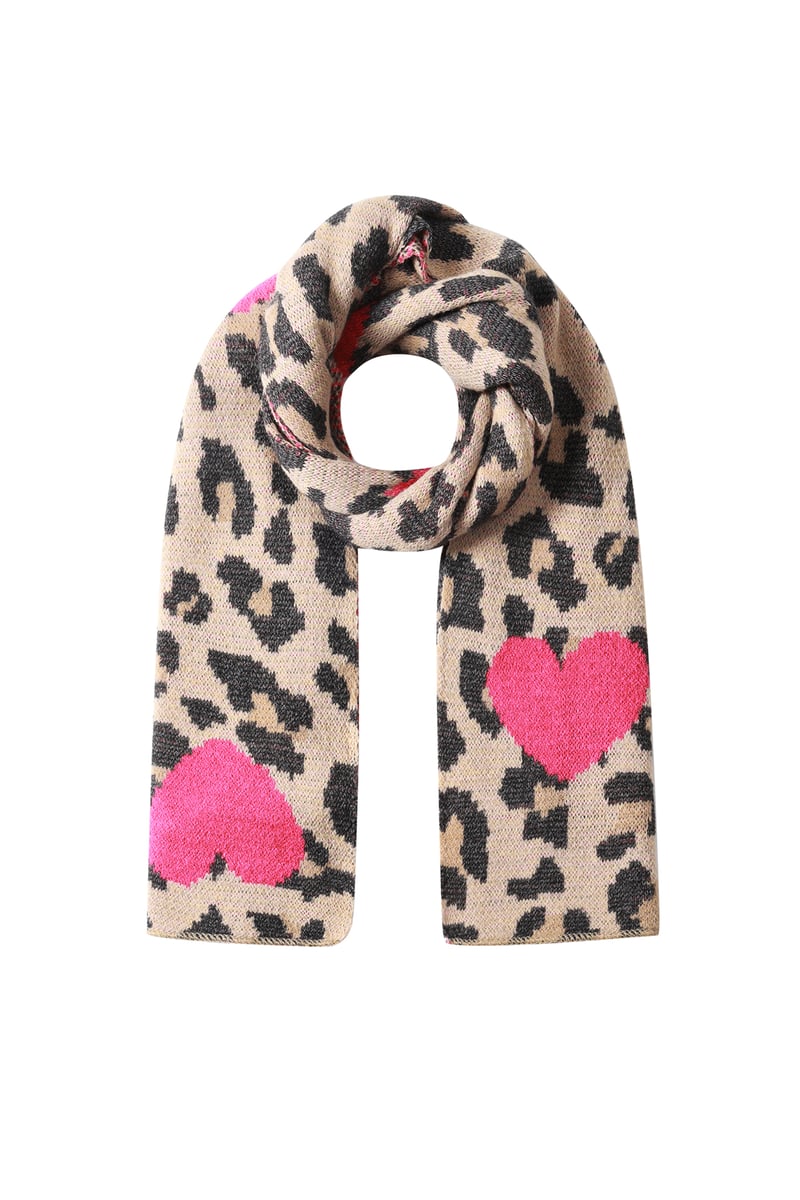 Winterschals Leooptik Herz Casual Acryl - afHandmade