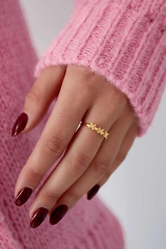 XXX Amsterdam Ring Edelstahl verstellbar – wasserfester Statement Ring Damen - afHandmade
