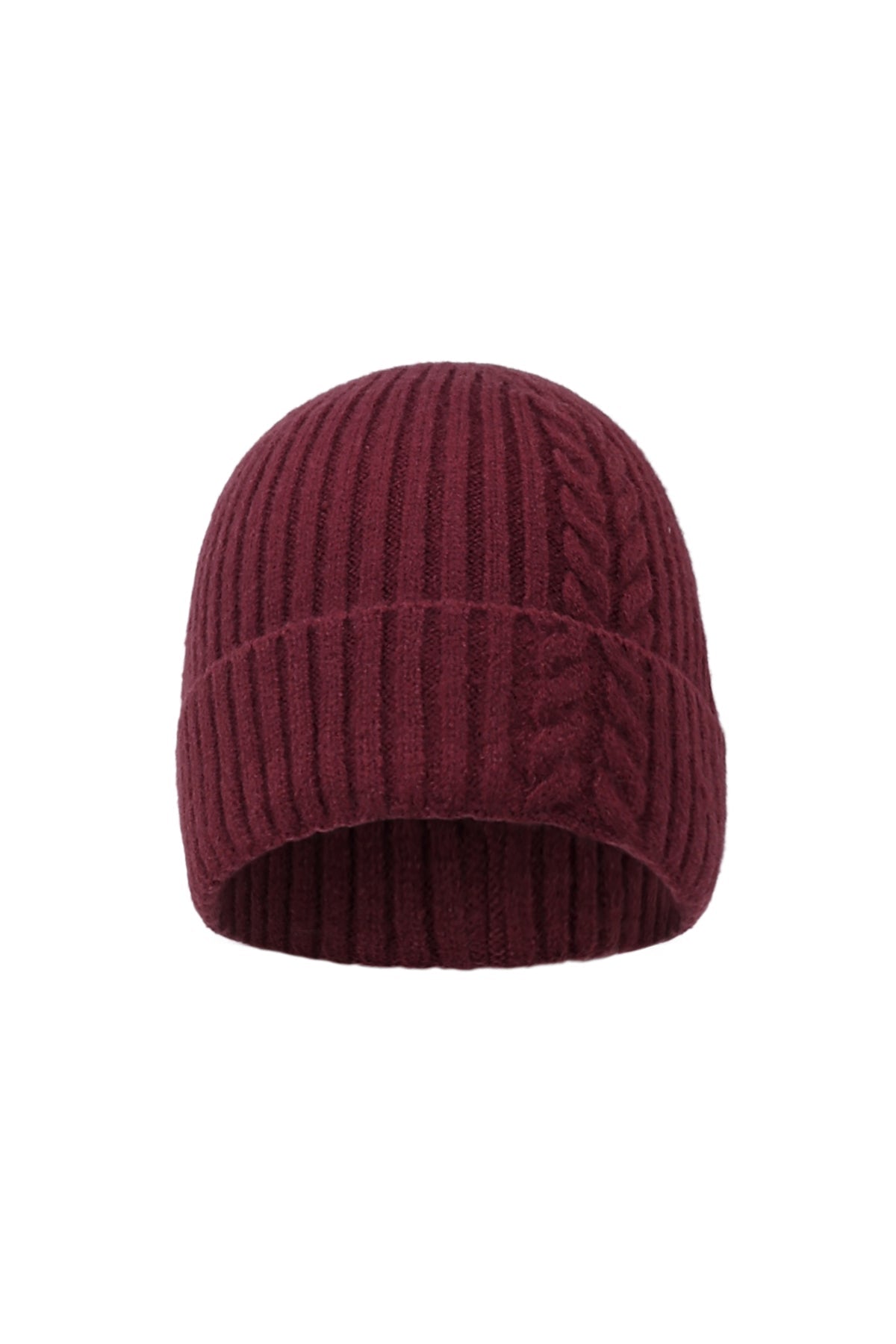 Zopf-Beanie „Cozy Knit“ – Strickmütze in Creme - afHandmade