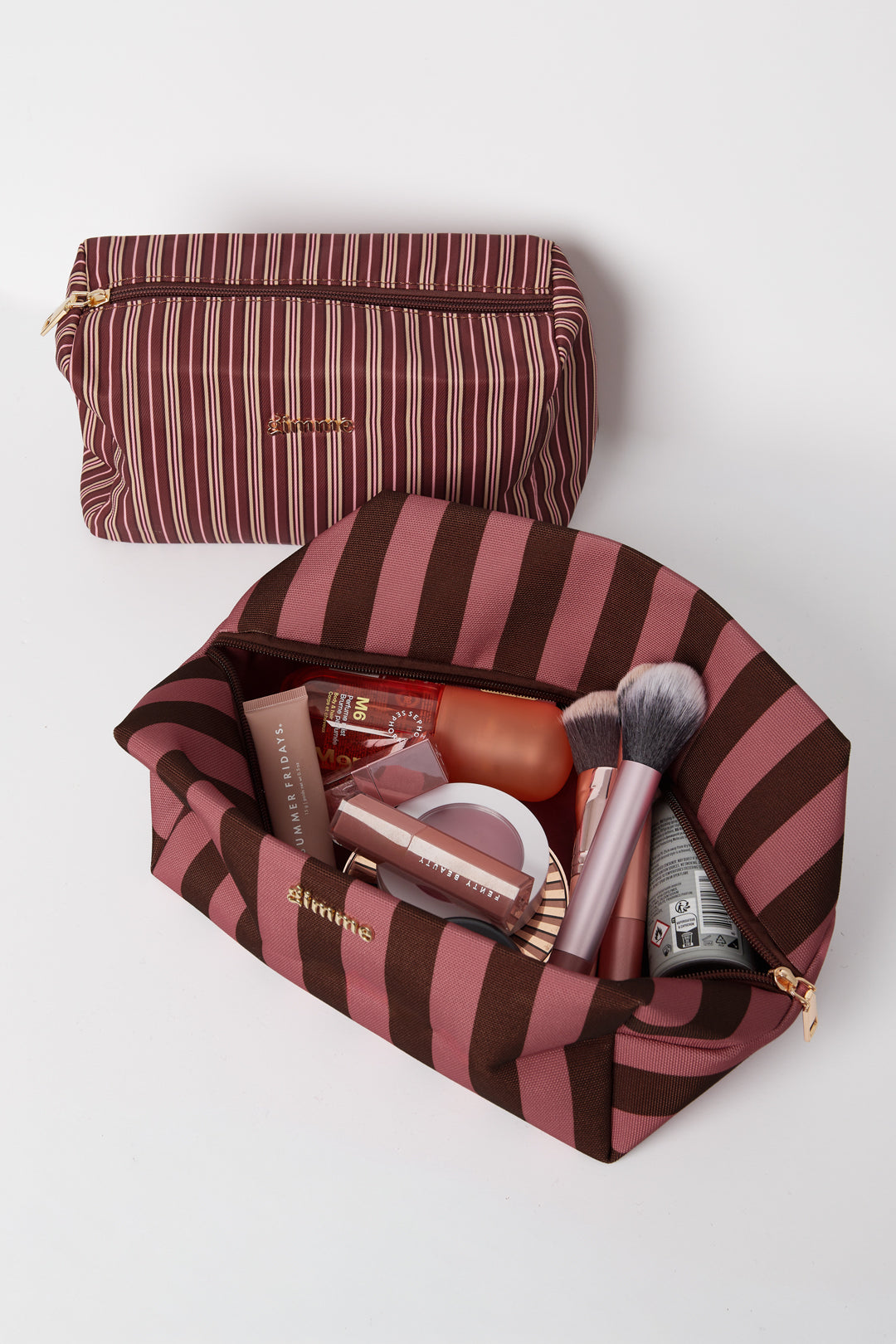 Kosmetiktasche Damen mit Streifen – Gimme Beauty Bag | Make-up Tasche