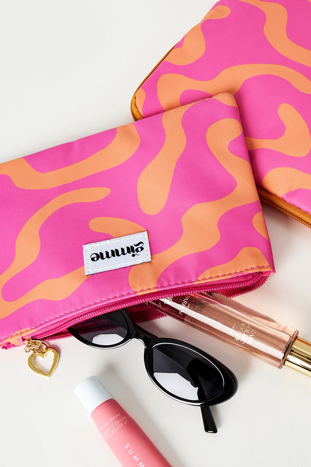 Gimme - Make-up-Tasche in bunten Farben – Praktische Kosmetiktasche aus Polyester 21,5 x 15 cm