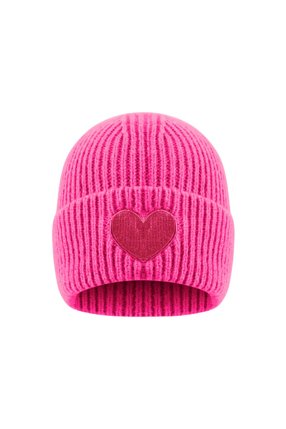Damenmütze mit Herz – Beanie Mütze in vielen Farben