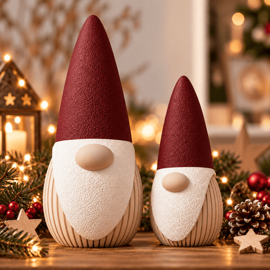 3D-Druck Wichtel im 2er-Set – Moderne Weihnachtsdeko mit Überraschung - afHandmade