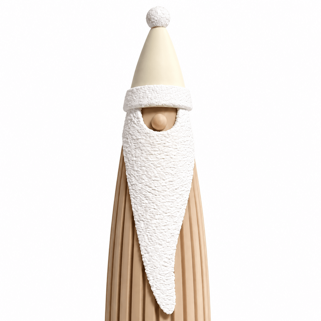 3D-gedruckter Weihnachtsmann als Weihnachtslaterne – mit abnehmbarer Mütze - afHandmade