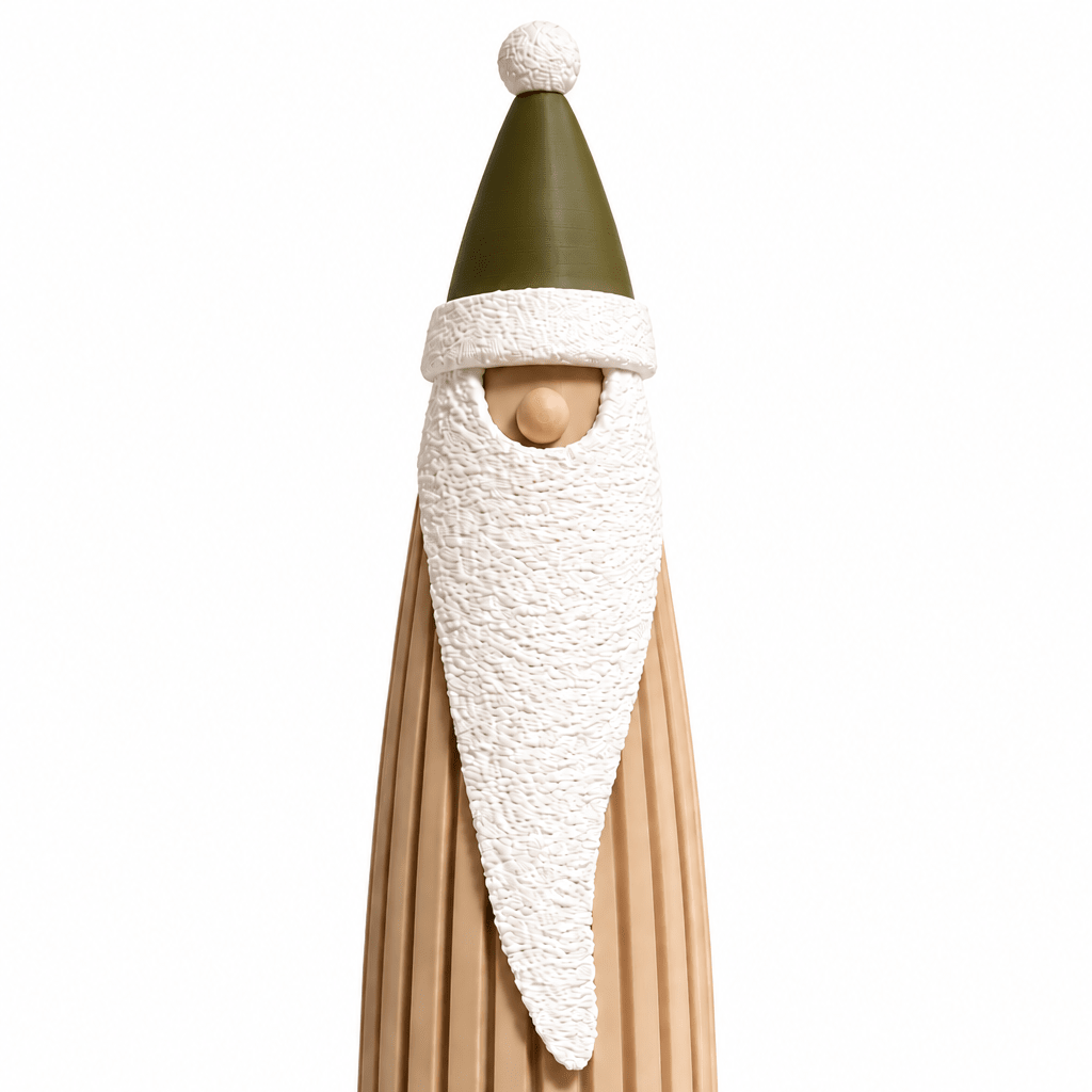 3D-gedruckter Weihnachtsmann als Weihnachtslaterne – mit abnehmbarer Mütze - afHandmade