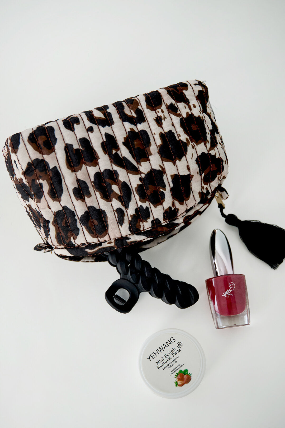 Gimme Make-up-Tasche mit Leopardenmuster – Stylische Kosmetiktasche 24 x 15 x 10 cm