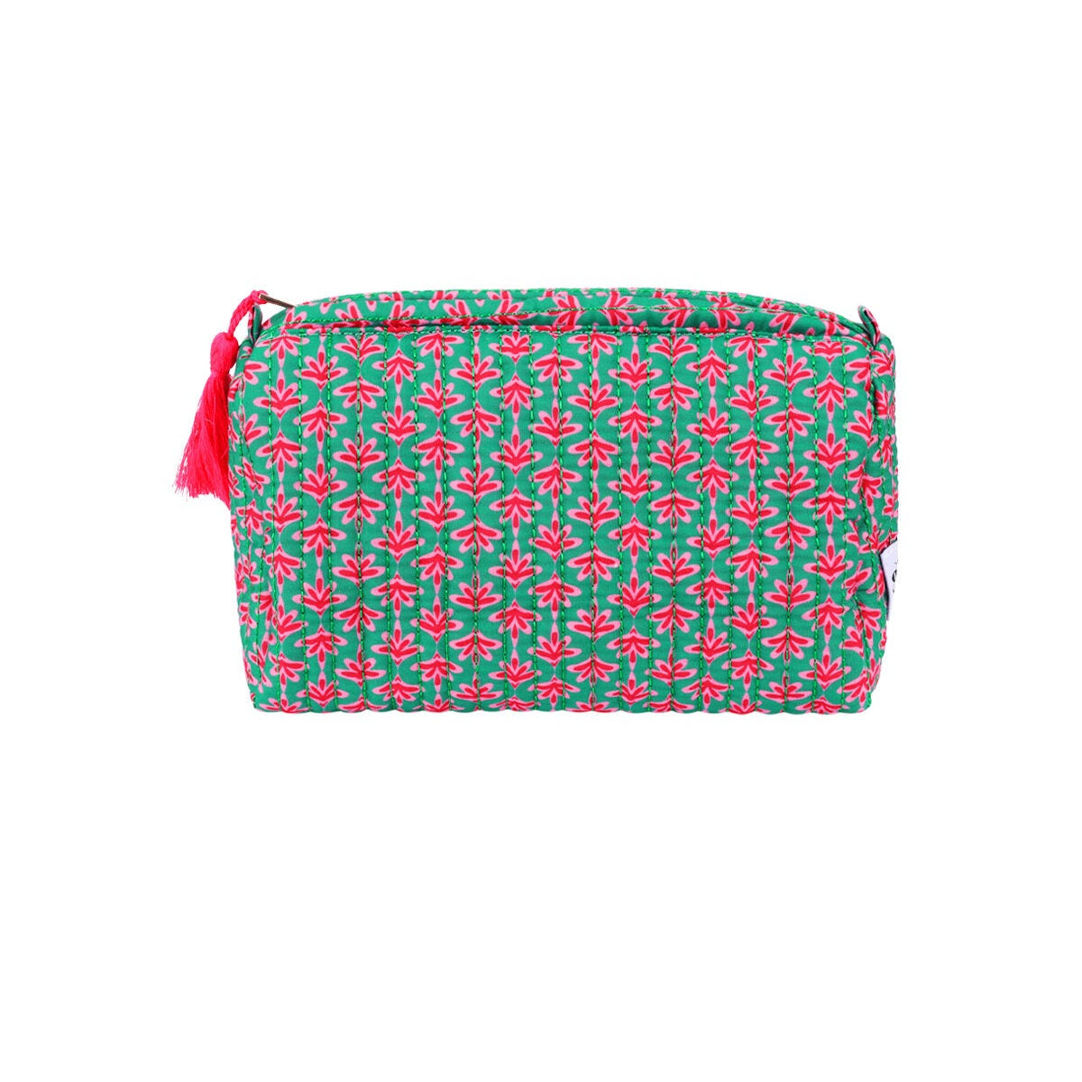 Mittelgroße Kosmetiktasche mit Blumenmuster – Beauty Bag 