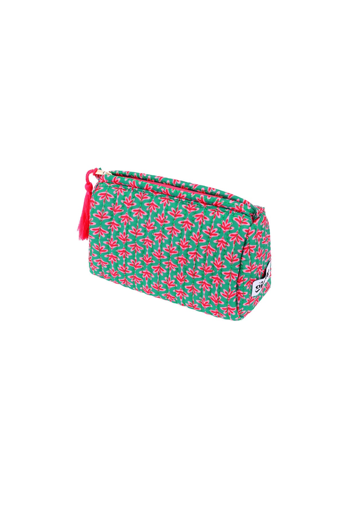 Kleine Kosmetiktasche mit Blumenmuster – Kompakte Beauty Bag 18 x 8 x 11 cm