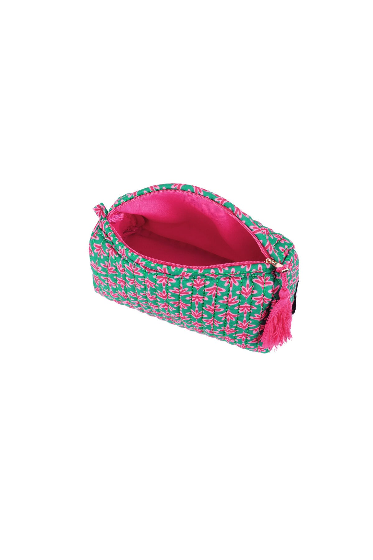 Kleine Kosmetiktasche mit Blumenmuster – Kompakte Beauty Bag 18 x 8 x 11 cm