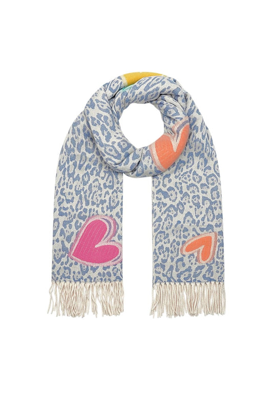 Winterschal Frosty Flirt - blau