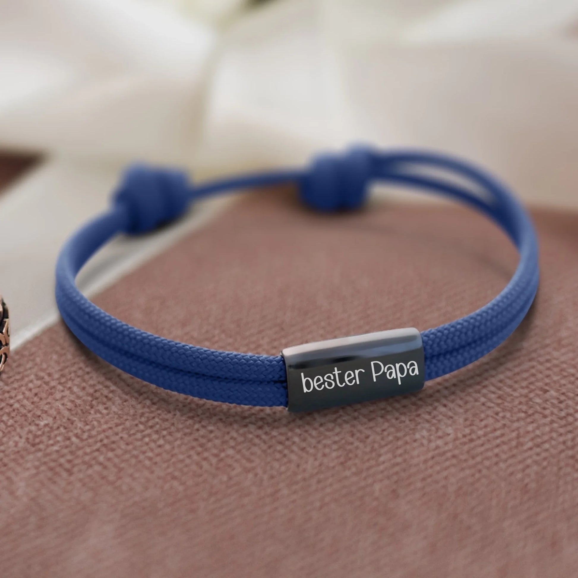 Personalisiertes Segeltau Armband mit Namen und Symbol - afHandmade
