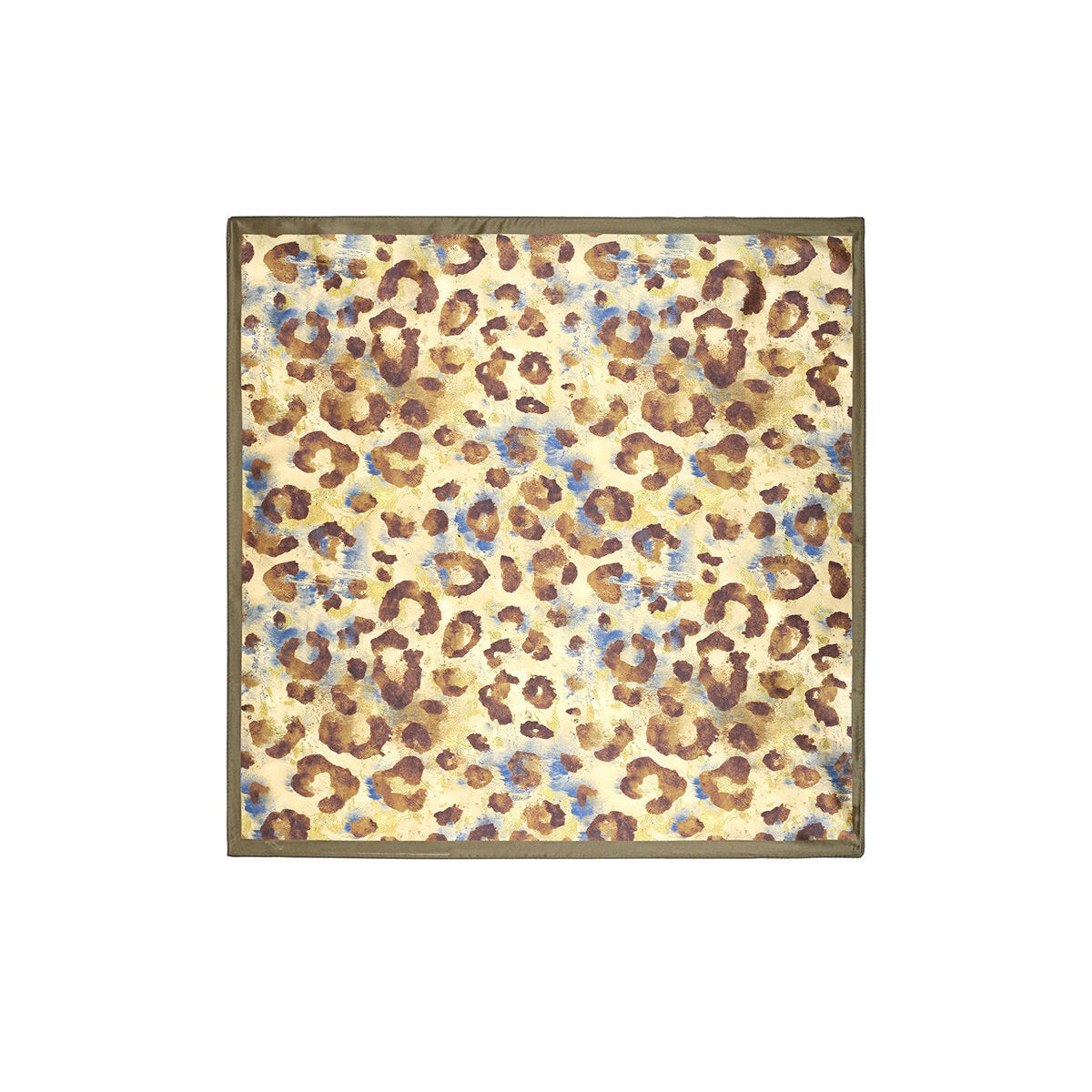 Sommerschal im Leolook – Klassisches Halstuch & Taschenaccessoire 70 x 70 cm