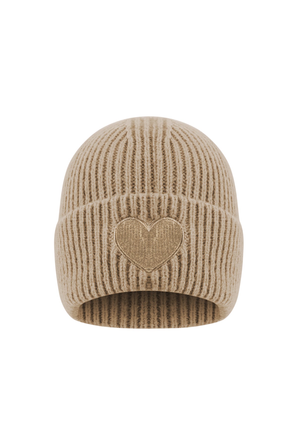 Damenmütze mit Herz – Beanie Mütze in vielen Farben