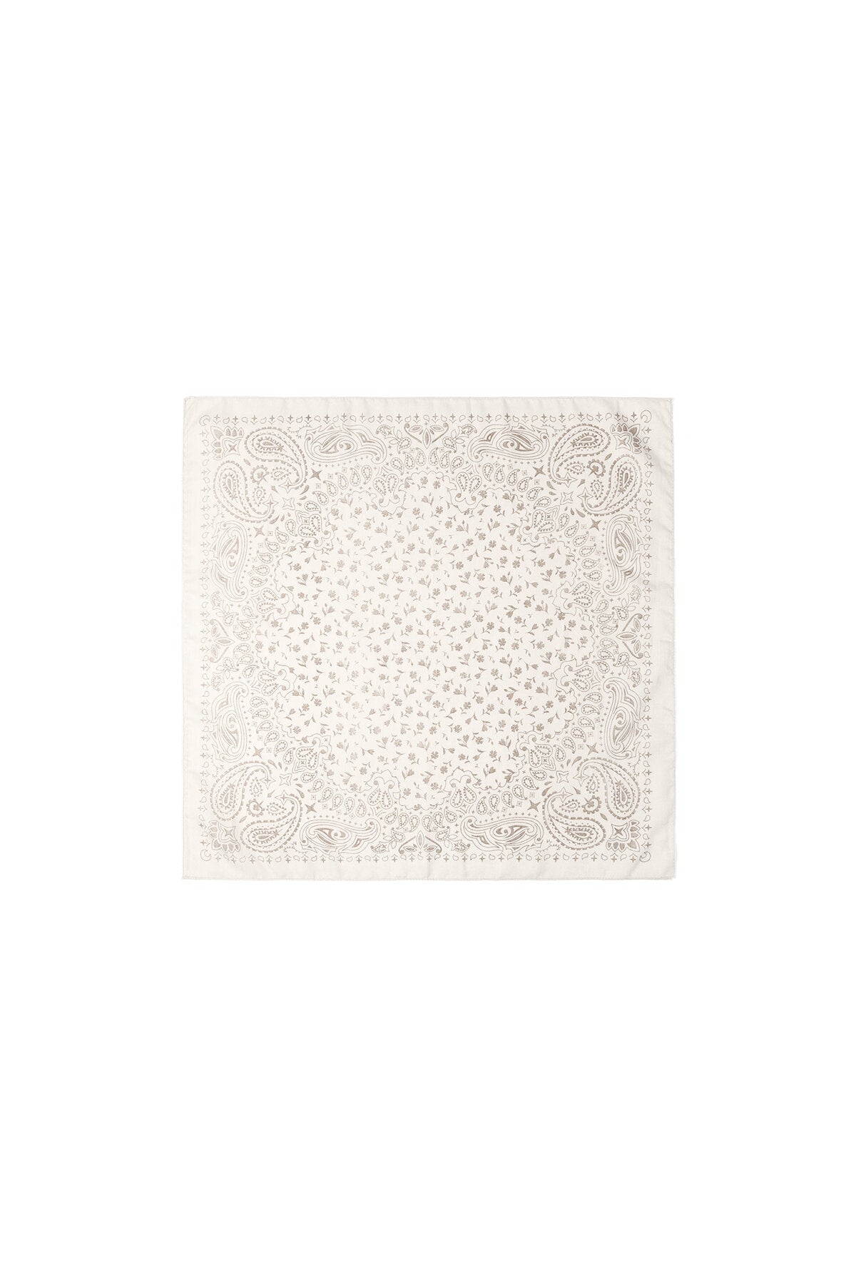 Heller Sommerschal mit Blumenmuster – Florales Halstuch & Taschenaccessoire 70 x 70 cm