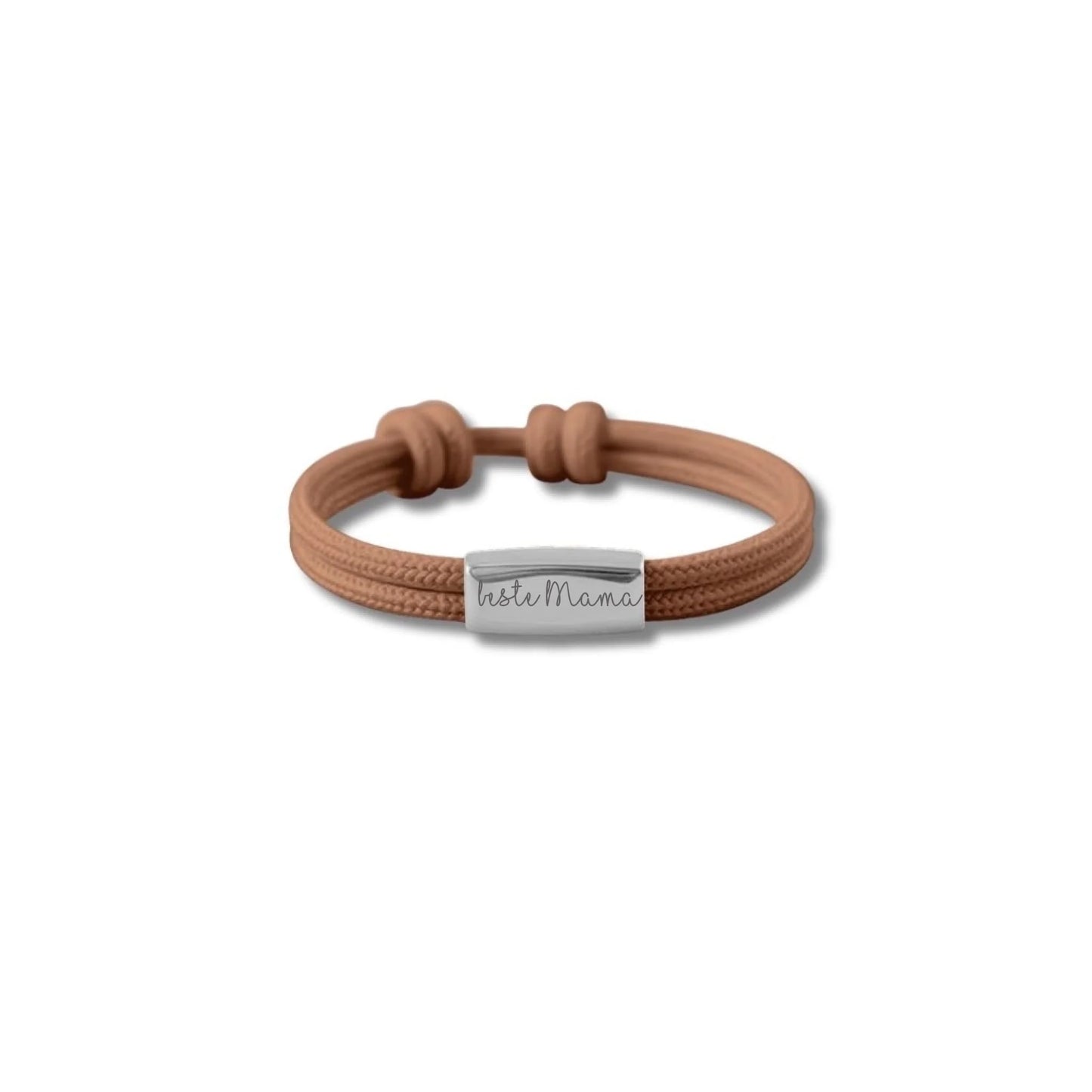 Damenarmband aus Segeltau in modernem Design, personalisierbar
