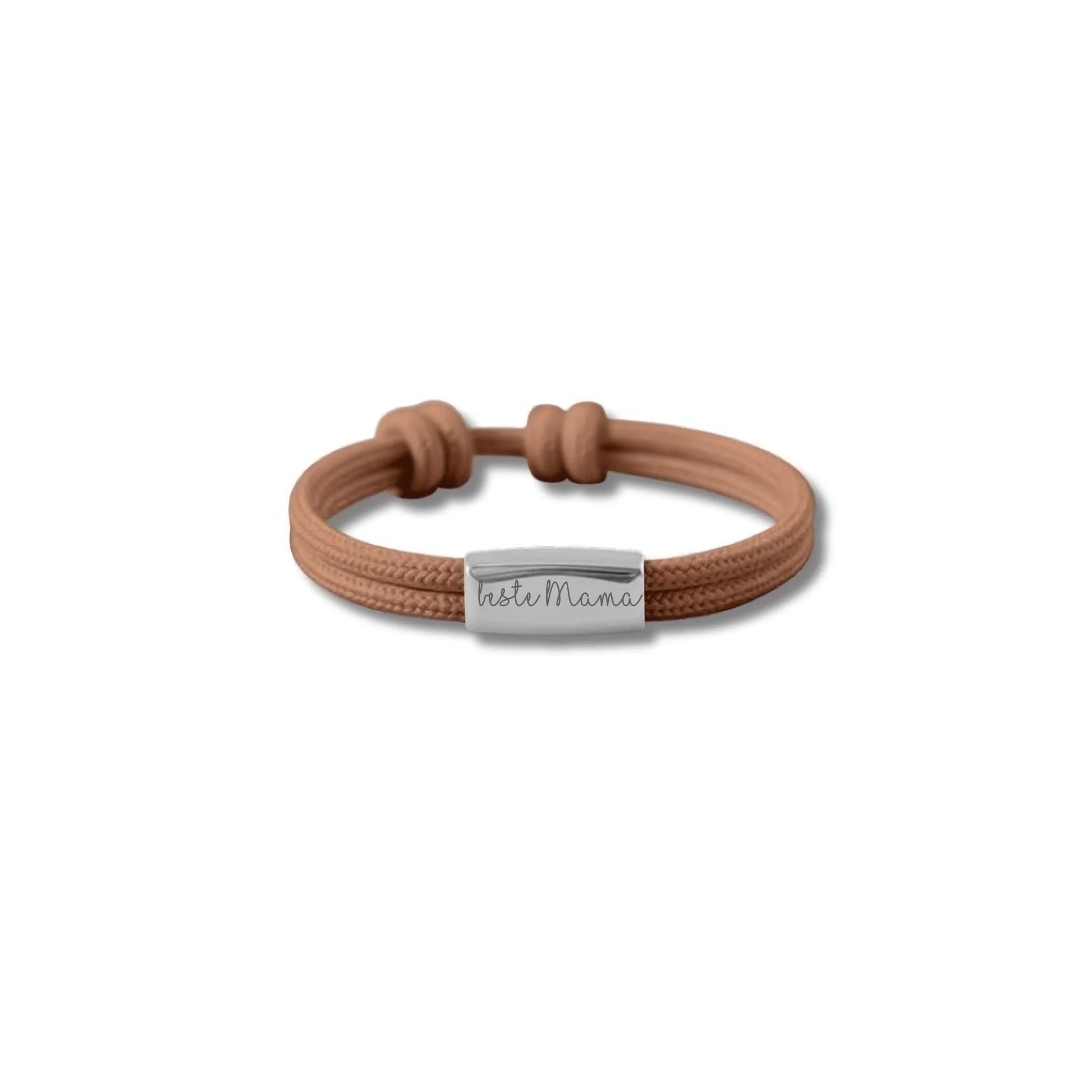 Damenarmband aus Segeltau in modernem Design, personalisierbar