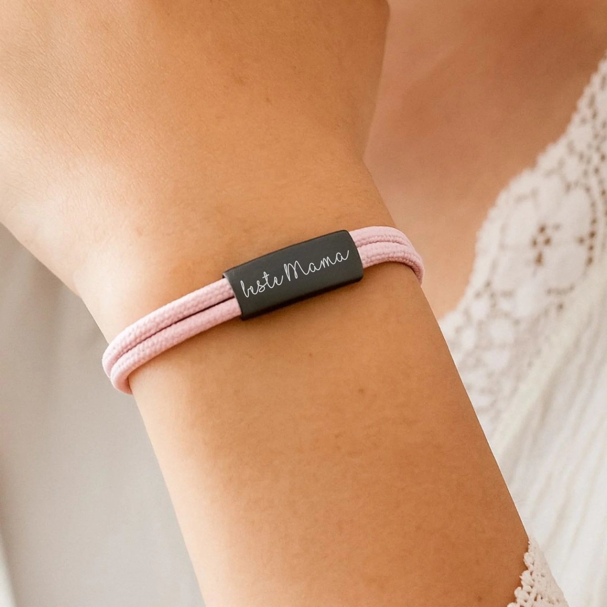 Armband aus Segeltau, Armband Gravur, Armband personalisiert - afHandmade