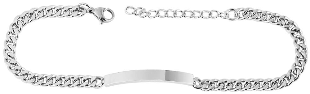 Armband mit Gravur, personalisiertes Armband, Edelstahlarmband für Damen und Herren - afHandmade