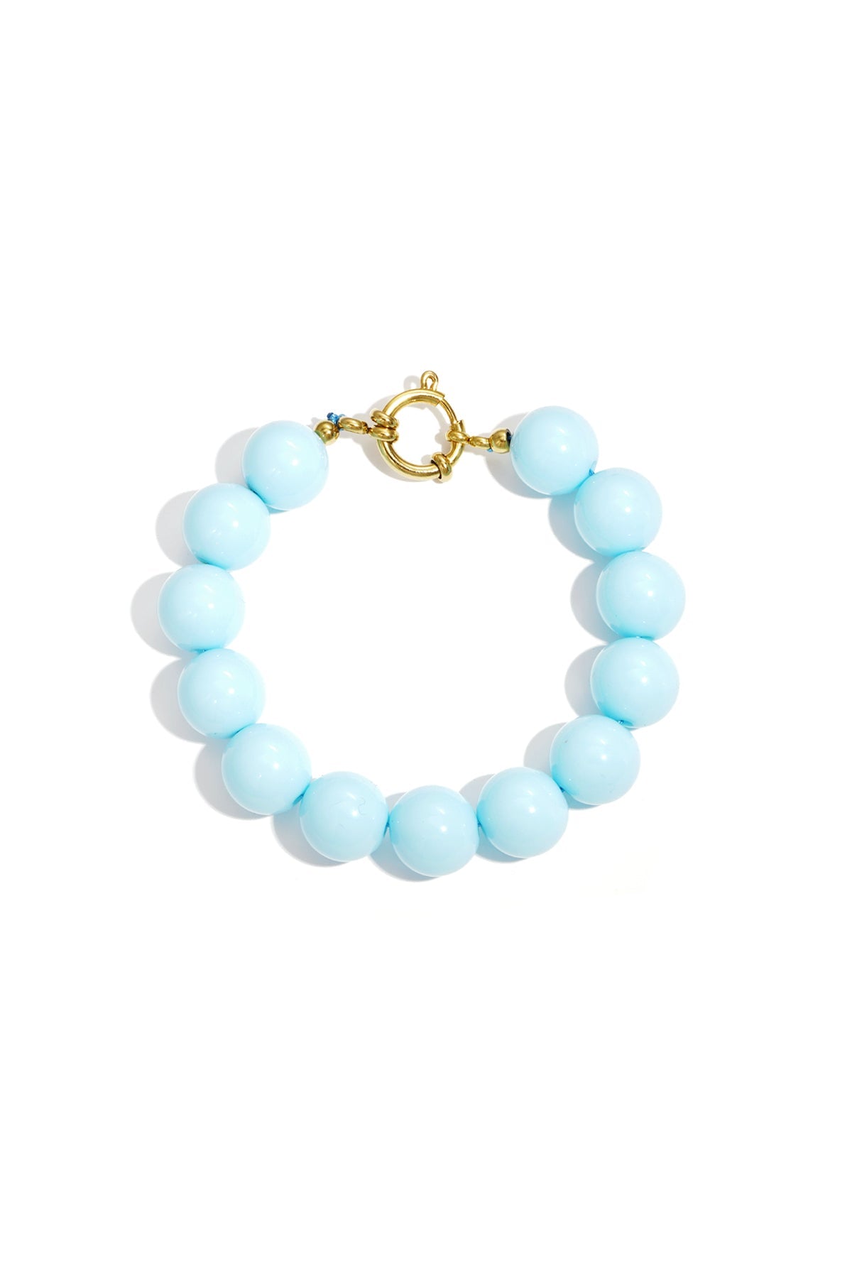 Armband mit großen Perlen und Vorderverschluss - afHandmade