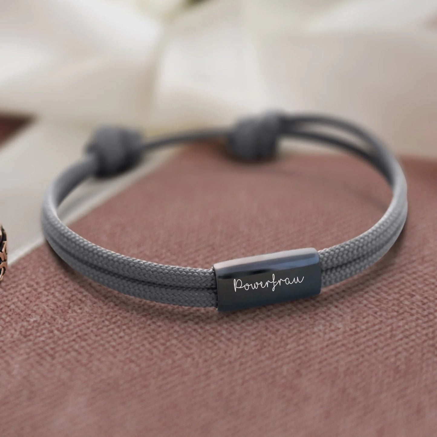 Armband Segeltau mit persönlicher Gravur - afHandmade