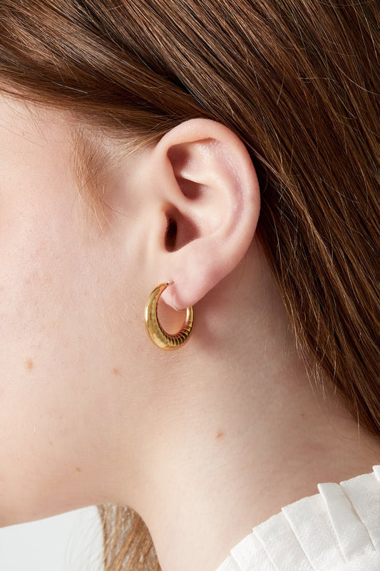 Auffällige Creolen - Ohrclips - afHandmade