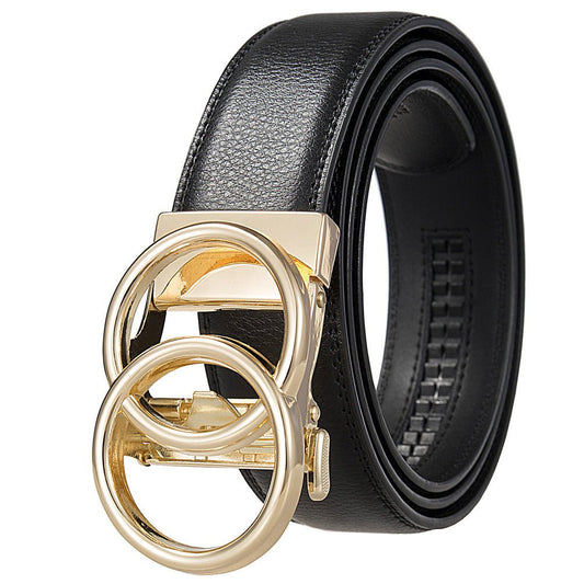 Automatikgürtel Damen goldfarbige Schnalle - Velna - Mix & Match - afHandmade