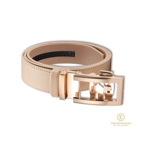 Automatikgürtel Damen und Herren rosegold Schnalle, KIKI - Mix & Match - afHandmade