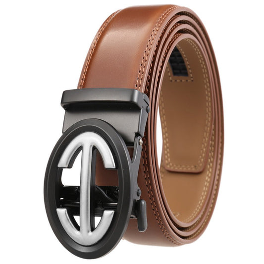 Automatikgürtel Damen und Herren silberfarbige Schnalle, Belté - Mix & Match - afHandmade
